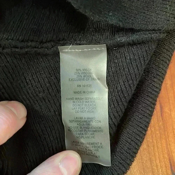 Vila Milano black sweater with rhinestones, NWT size Small - Picture 4 of 4